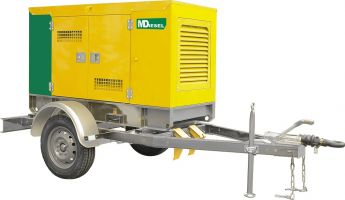 МД ЭД-30-Т400-1РКМ29 в шумозащитном кожухе на шасси